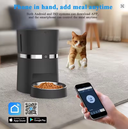 App feeding schedule screens - set 1 to 6 meals a day with 0 to 48 portions per meal